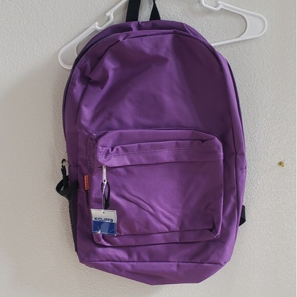 K-cliffs Purple backpack, large dividers inside abd one outside - Picture 1 of 3